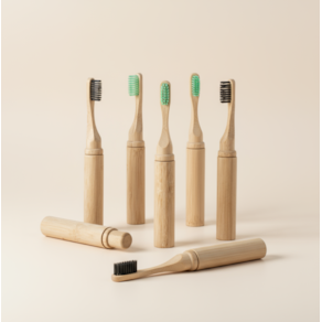 EG Bamboo Travel Escova de Viagem